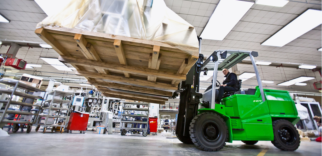 Maschinentransport bei UF Gabelstapler, Anwendung 01