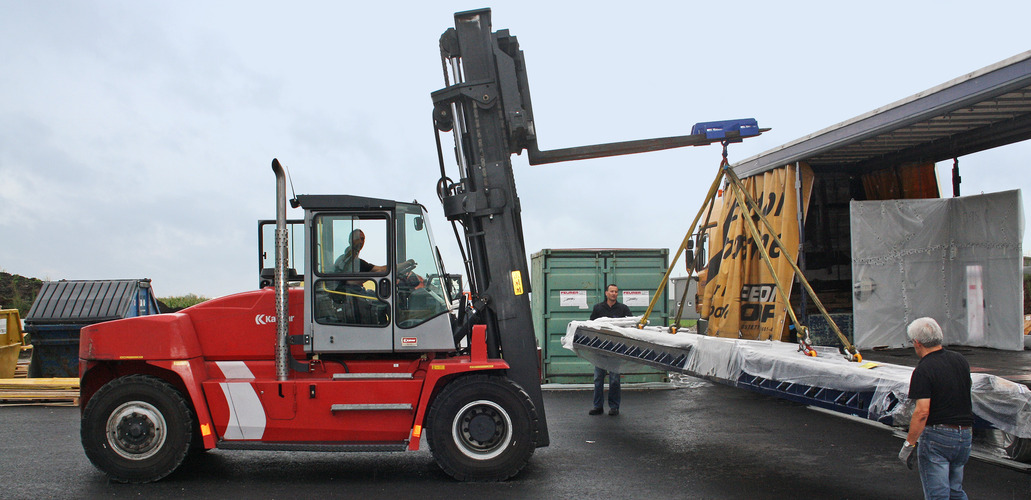 Maschinentransport bei UF Gabelstapler, Anwendung 10