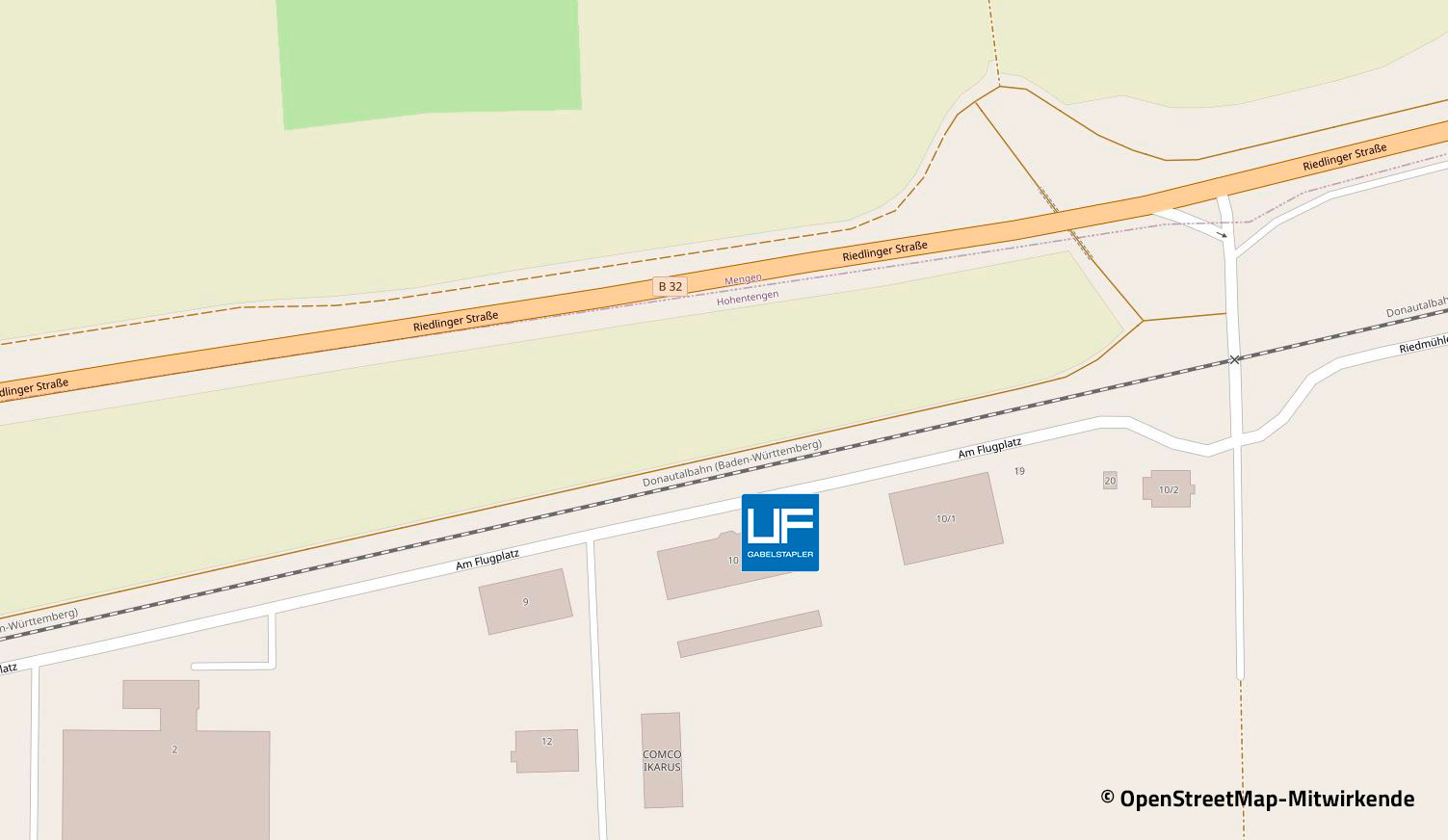 Anfahrt UF Gabelstapler 